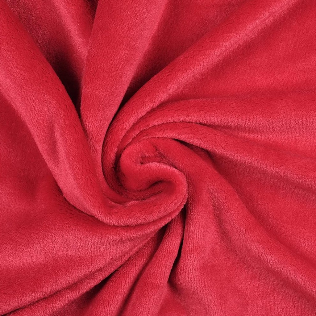 Plaid Doudou Stof Lovely Casa Polaire Doux 220x240 cm Rouge