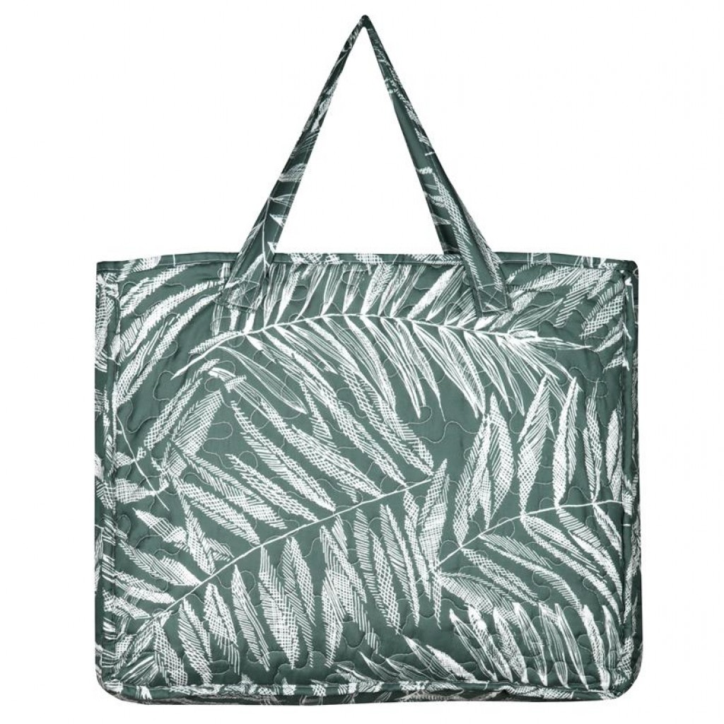 Lovely Casa Stof Couvre lit Boutis avec 2 Taies 260 x 240 cm Manisa Vert Feuilles