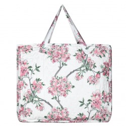 Lovely Casa Stof Couvre lit Boutis avec 2 Taies 220 x 240 cm Fleurs de Cerisiers