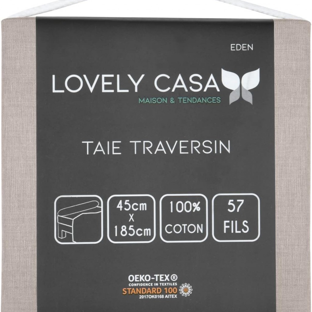Stof - Taie de Traversin 45 x 185 cm Eden Coton Lin