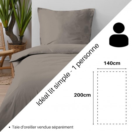 Housse de Couette Stof 140 x 200 cm 57 Fils