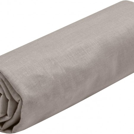 Drap Housse Stof 140 x 190 cm bonnet 30cm 57 Fils Coton Eden Lin