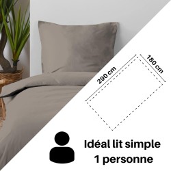 Drap Plat Stof 180 x 290 cm 57 Fils Coton