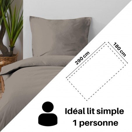 Drap Plat Stof 180 x 290 cm 57 Fils Coton