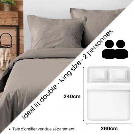 Drap Plat Stof 240 x 300 cm 57 Fils Coton