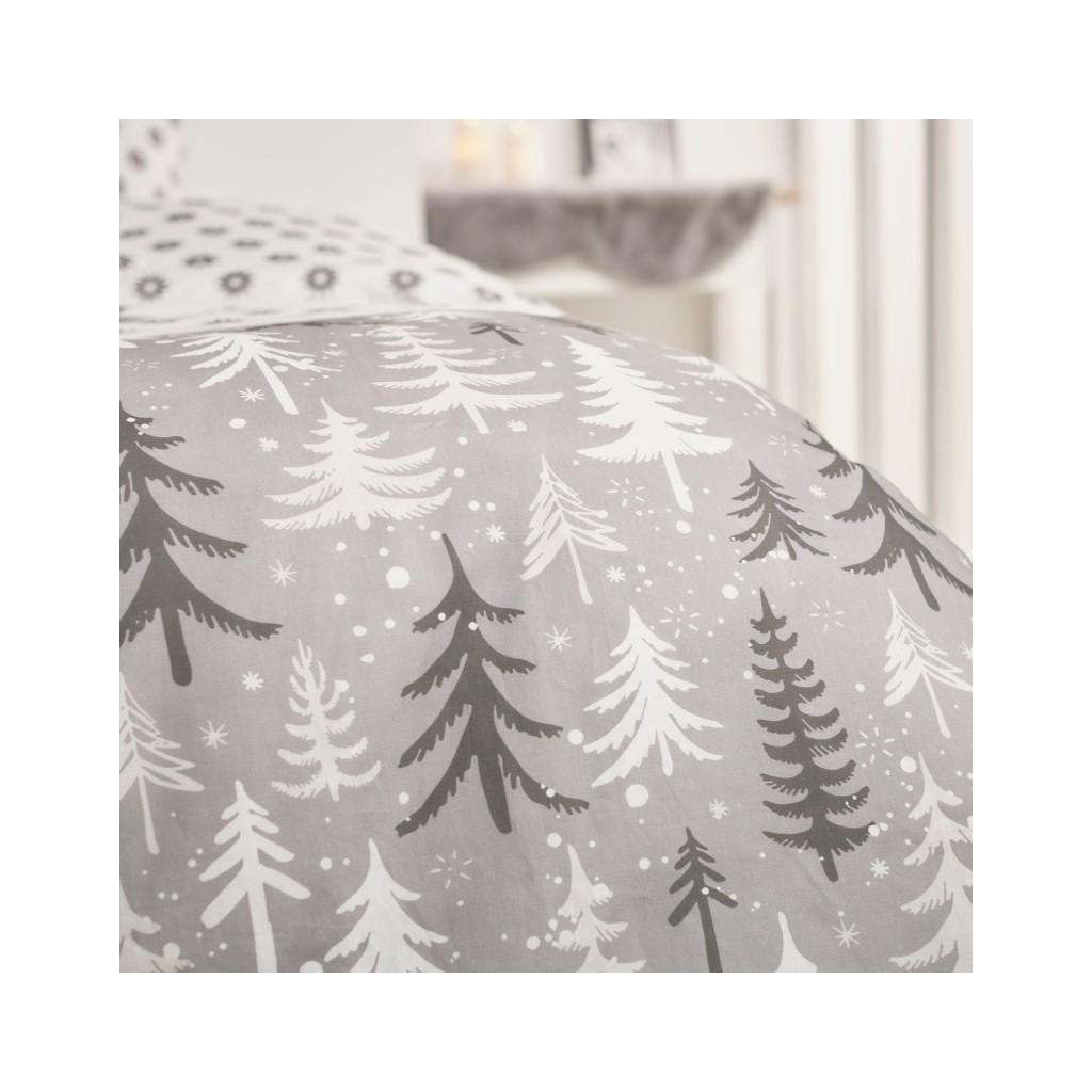 Parure Housse de Couette 240x220 cm Flanelle Today 2.13 Sapin