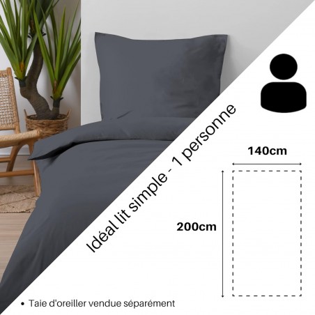 Housse de Couette Stof 140 x 200 cm 57 Fils