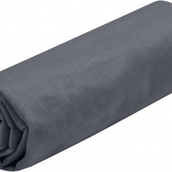 Drap Housse Stof 140 x 200 cm bonnet 30cm 57 Fils Coton Eden Ardoise