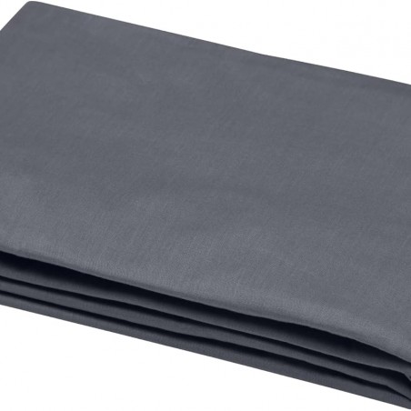 Drap Plat Stof 180 x 290 cm 57 Fils Coton Eden Ardoise