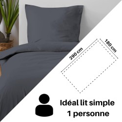 Drap Plat Stof 180 x 290 cm 57 Fils Coton