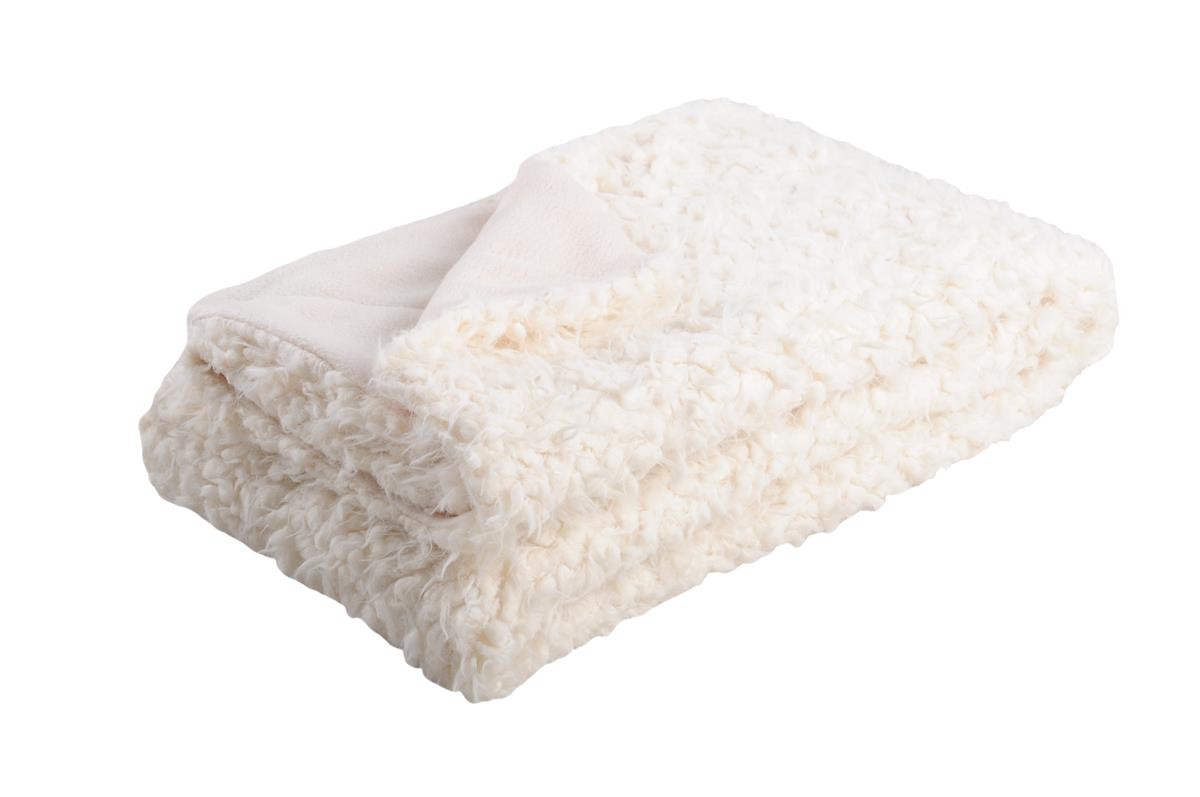 Plaid Mouton Blanc 180 x 220 cm Lovely Casa