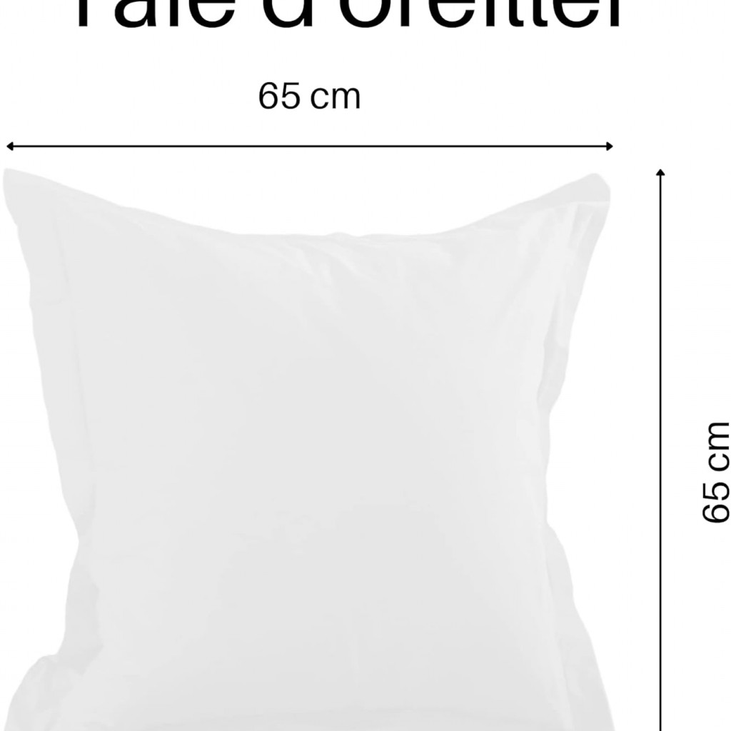 taie blanche pas cher