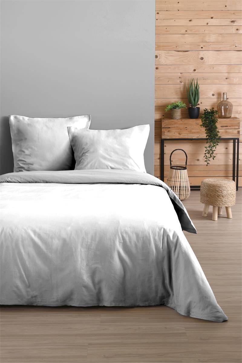 Drap Plat Stof 180 x 290 cm 57 Fils Coton Eden Blanc