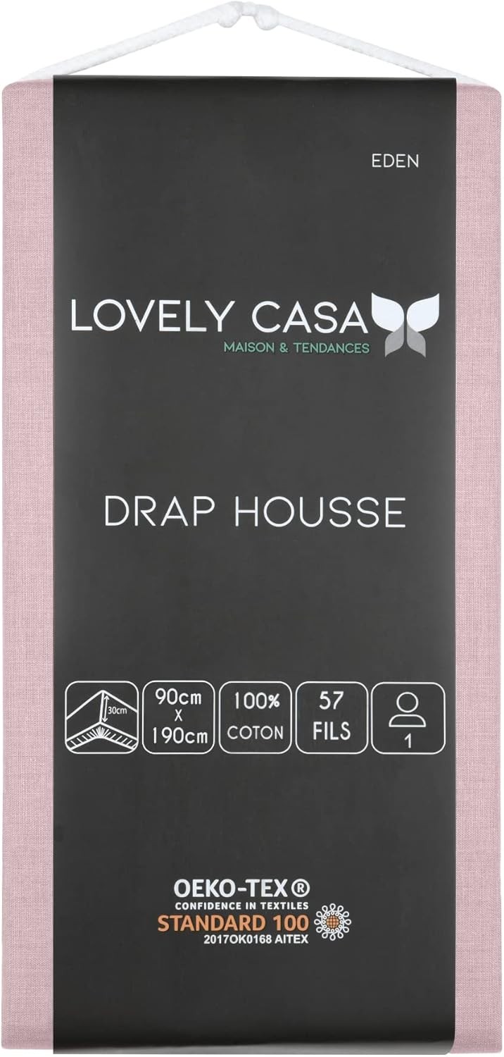 Drap Housse 90 rose Drap Housse 90 rose