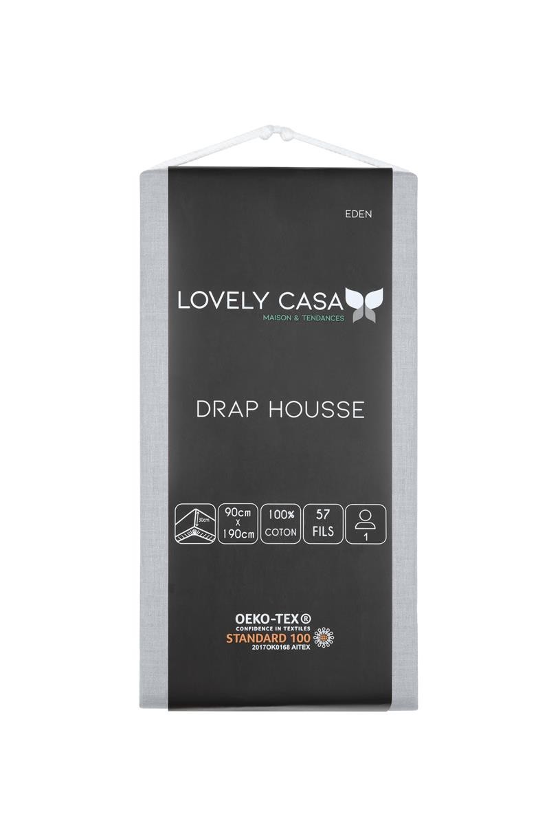Drap Housse -Taille 90x190 cm Grand Bonnet 30 cm Drap Housse -Taille 90x190 cm Grand Bonnet 30 cm