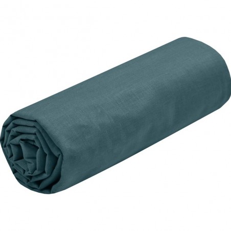 STOF - Drap Housse 90 x 190 cm Bonnet 30cm 57 Fils Coton Eden Eucalytus