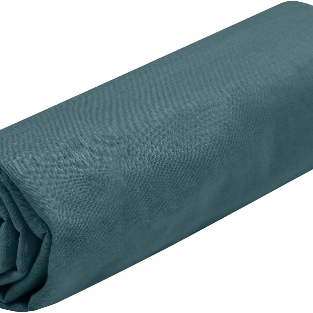 STOF - Drap Housse 90 x 190 cm Bonnet 30cm 57 Fils Coton Eden Eucalytus