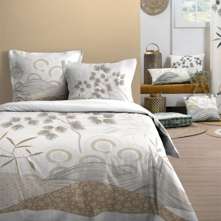 PARURE HOUSSE DE COUETTE YUKI NATUREL 240X220 cm