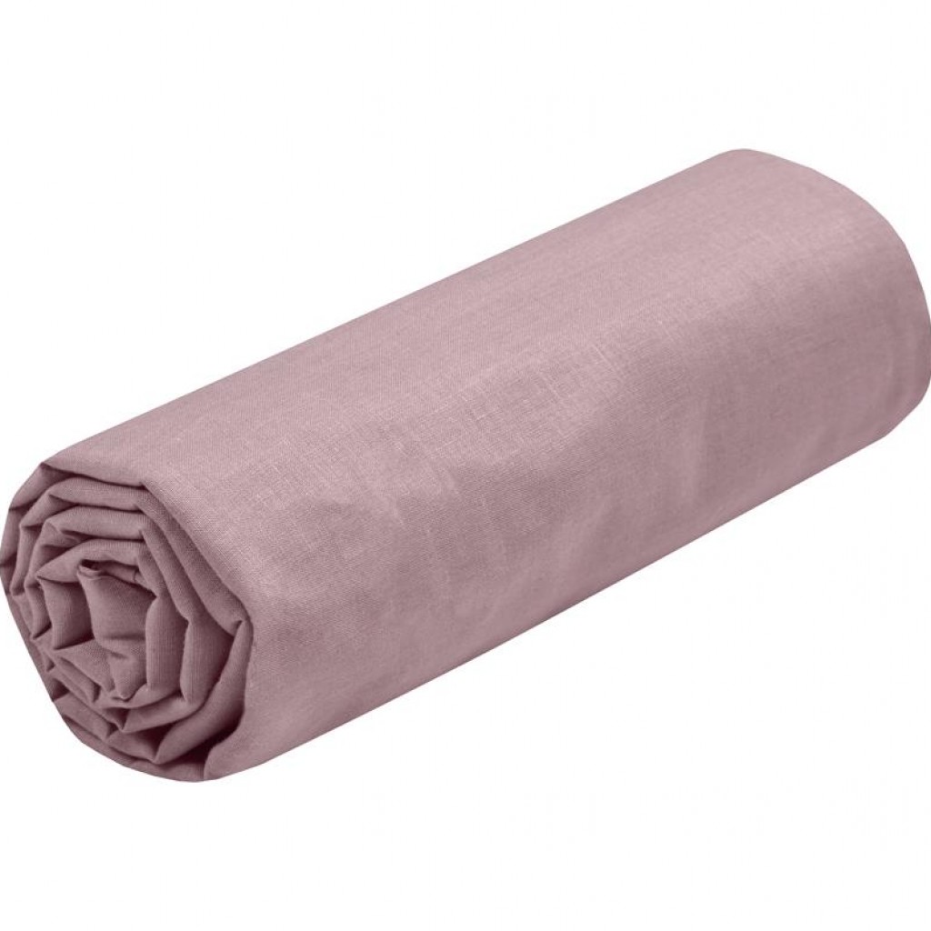 STOF - Drap Housse 140 x 190 cm Bonnet 30 cm 57 Fils Coton Eden Vieux Rose