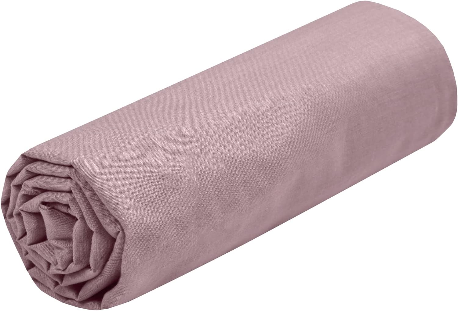 STOF - Drap Housse 140 x 190 cm Bonnet 30 cm 57 Fils Coton Eden Vieux Rose STOF - Drap Housse 140 x 190 cm Bonnet 30 cm 57 Fils Coton Eden Vieux Rose