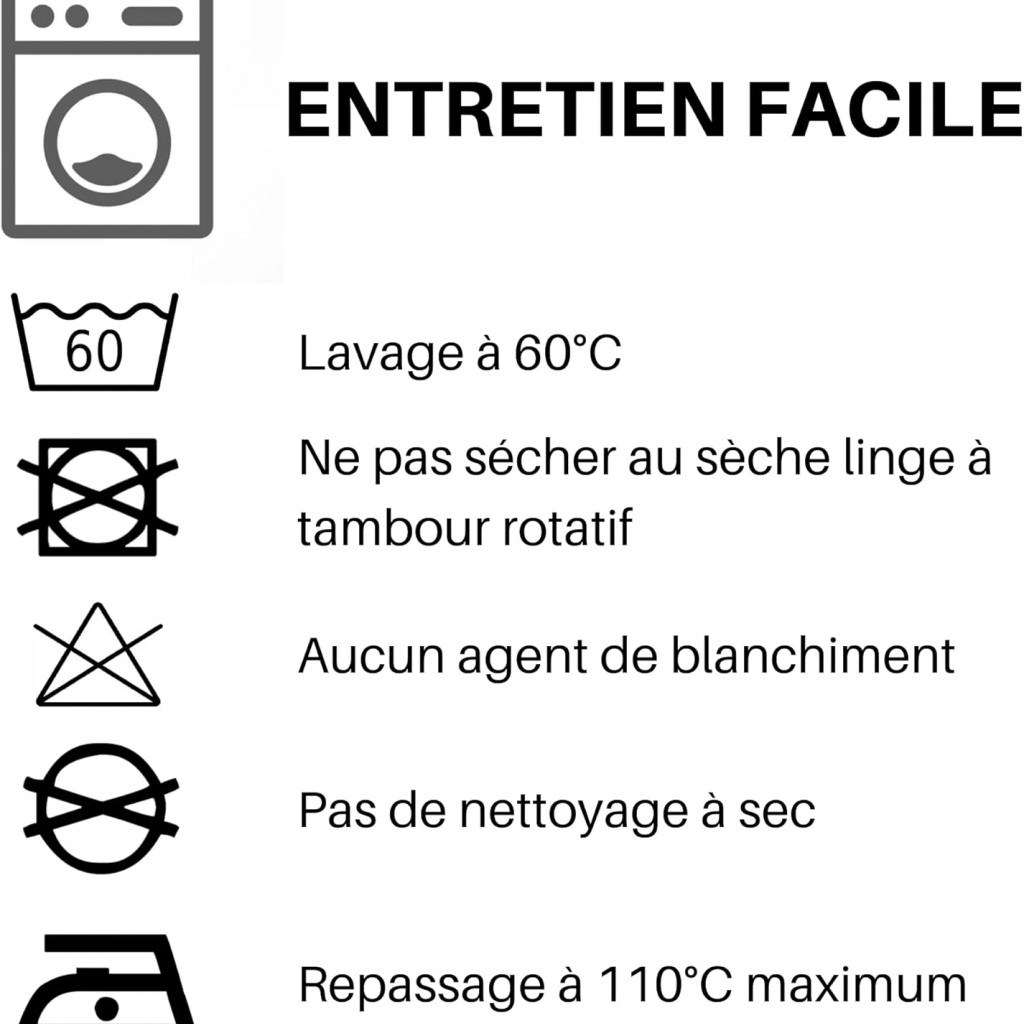 Stof - Taie de Traversin 45 x 185 cm Eden Coton Ardoise
