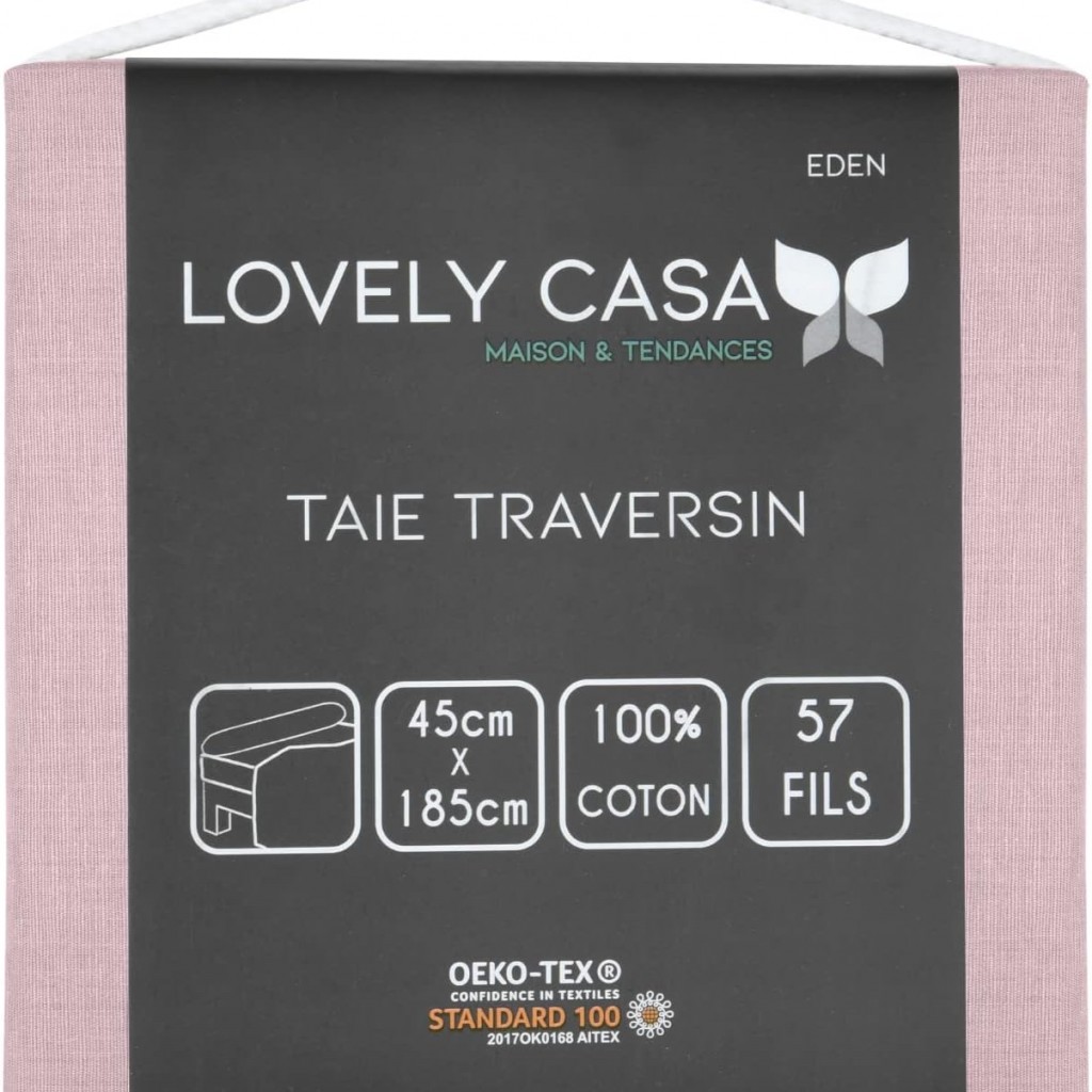 taie de traversin rose