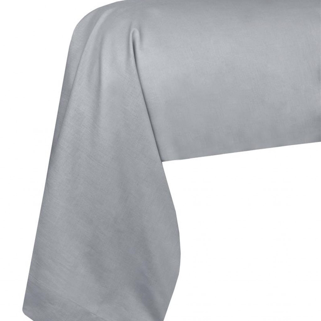Stof - Taie de Traversin 45 x 185 cm Eden Coton Gris Souris
