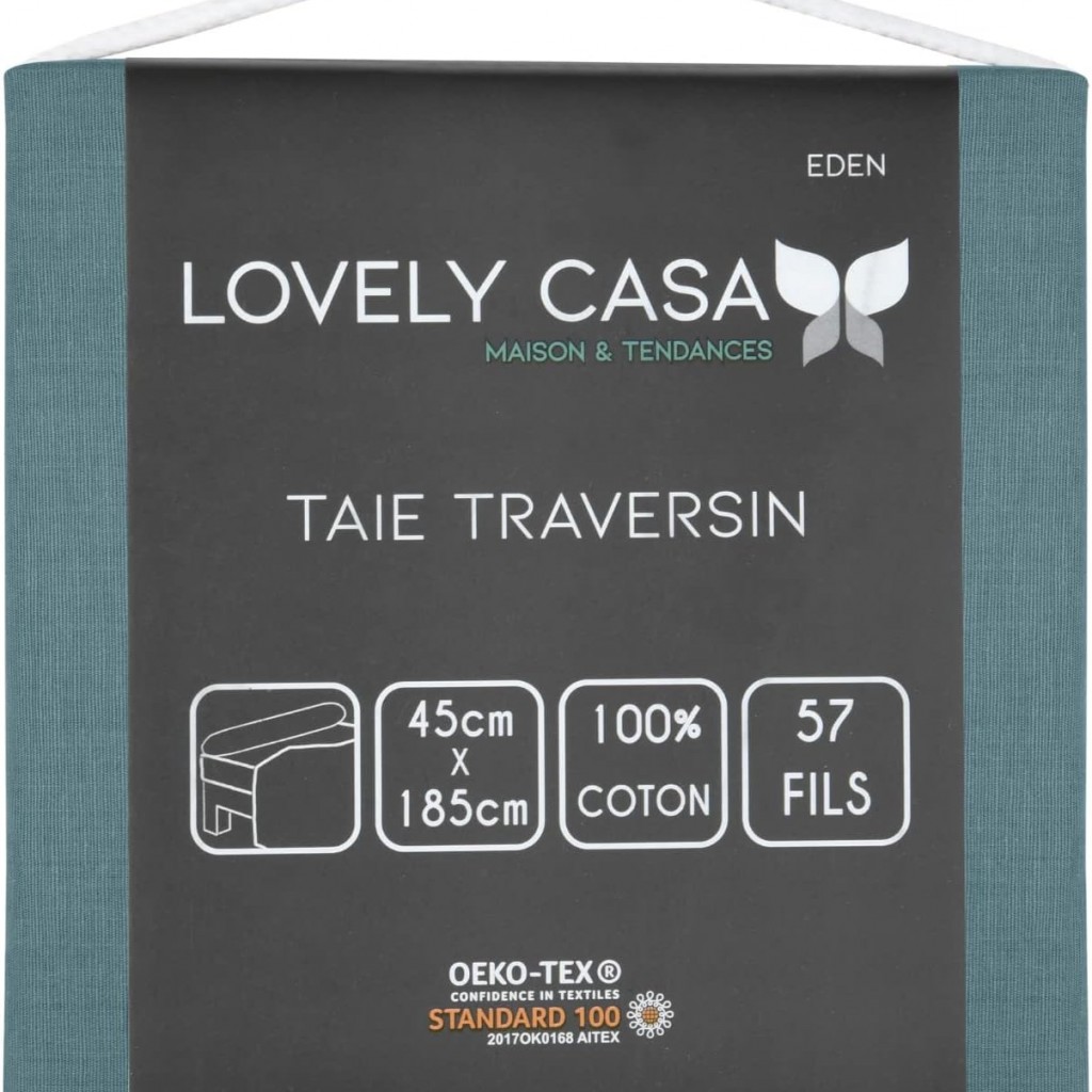 Stof - Taie de Traversin 45 x 185 cm Eden Coton Eucalytus