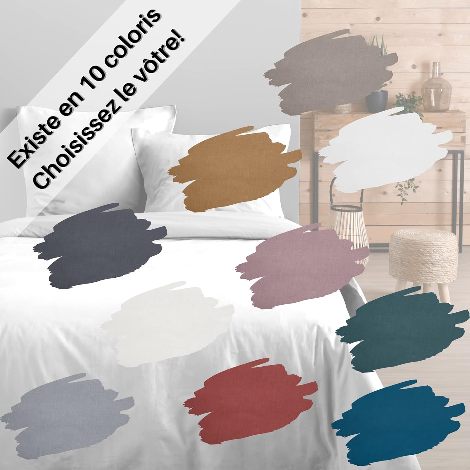 TAIE EDEN SOURIS 50X70 cm TAIE EDEN SOURIS 50X70 cm