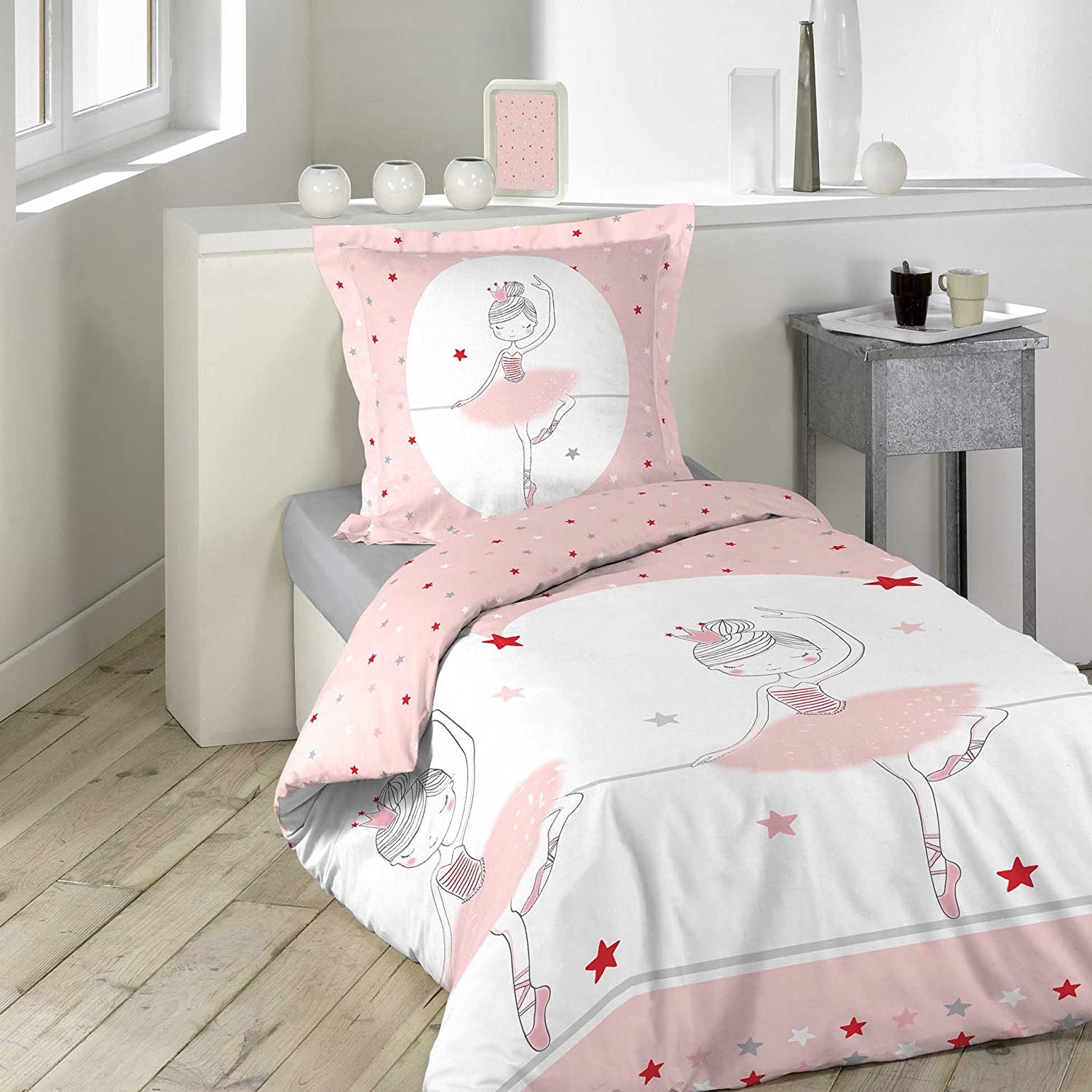 Stitch Housse de couette 3 pi¿¿ces Housse de couette Literie Housse de  couette en microfibre douce pour filles Ultra douce