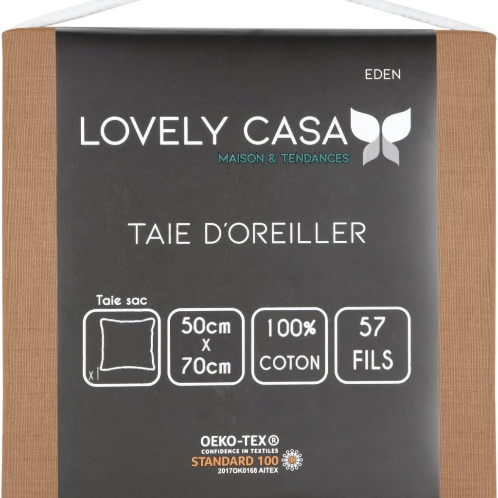Stof -Taie d'Oreiller Sac 50 x 70 cm Eden Coton, Curry