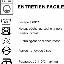 Stof - Drap Plat Coton 240 x 300 cm 57 Fils  Eden,  Curry