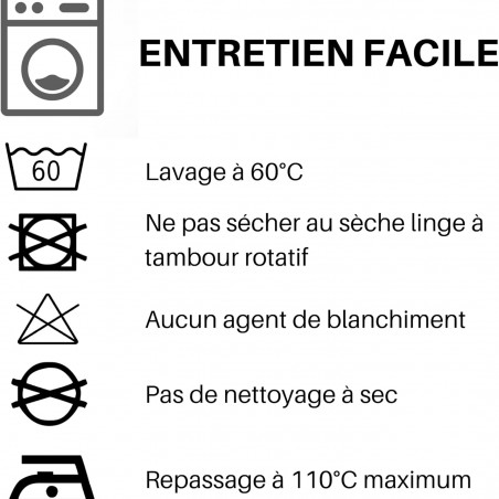 Stof - Drap Plat Coton 240 x 300 cm 57 Fils  Eden,  Curry