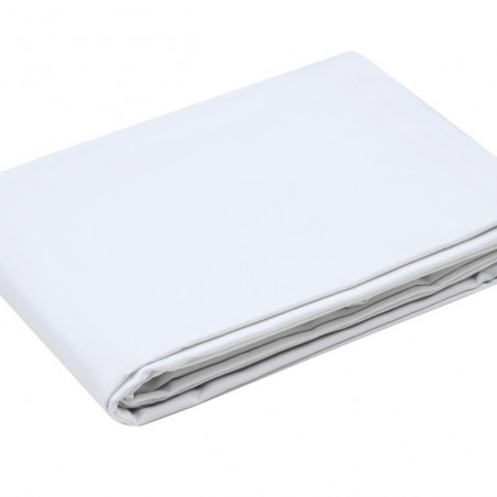 Stof - Drap Plat Percale 240 x 300 cm 78 Fils  Elysée Blanc