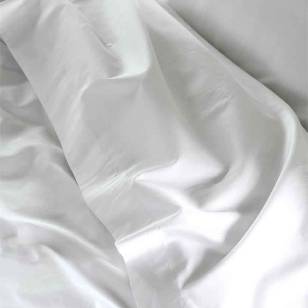 Stof - Drap Plat Percale 240 x 300 cm 78 Fils  Elysée Blanc