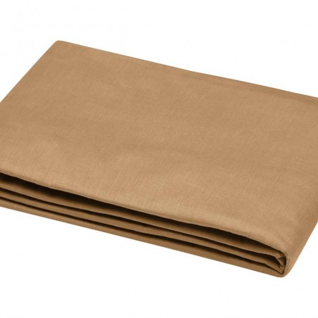Stof - Drap Plat Coton 240 x 300 cm 57 Fils  Eden,  Curry