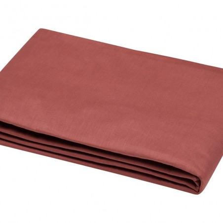 Stof - Drap Plat 180 x 290 cm 57 Fils Coton Eden Grenache