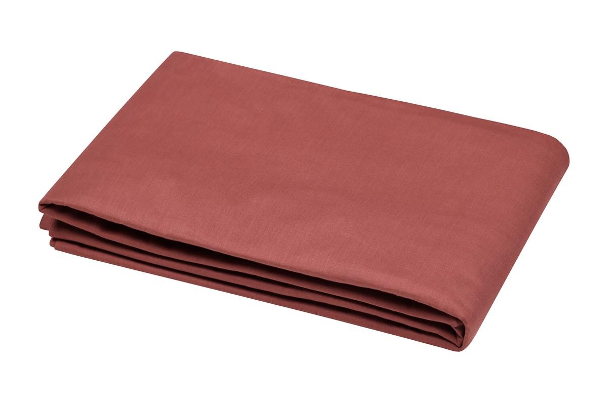 Stof - Drap Plat 180 x 290 cm 57 Fils Coton Eden Grenache