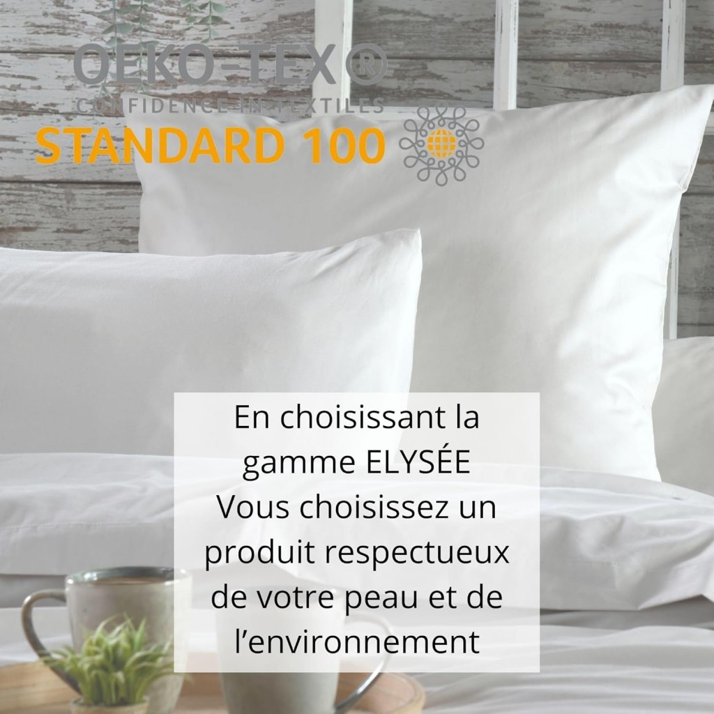 Stof - Taie d'Oreiller Sac 50 x 70 cm Elysée 78 fils Percale Lin