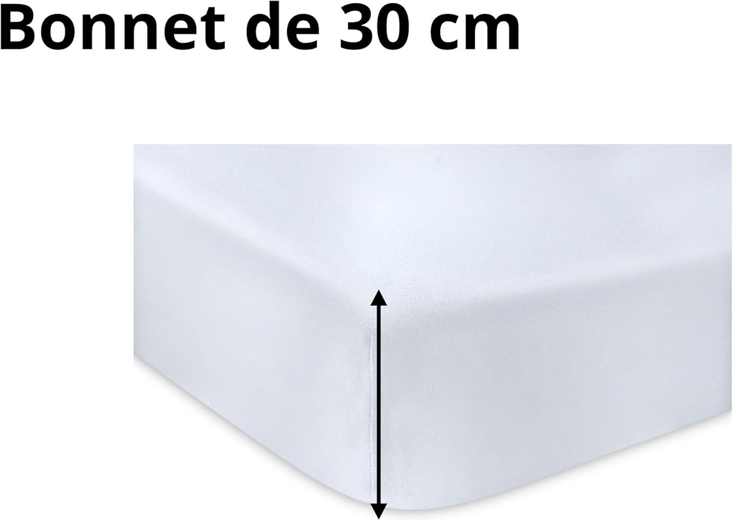 Drap Housse Stof 140 x 200 cm bonnet 30cm 78 Fils Percale Elysée Lin Drap Housse Stof 140 x 200 cm bonnet 30cm 78 Fils Percale Elysée Lin