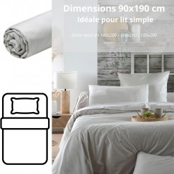 Drap Housse Stof 90 x 190 cm bonnet 30cm