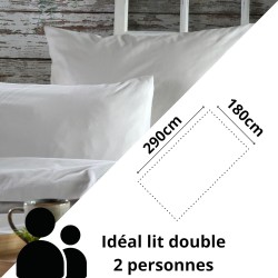 Stof - Drap Plat Percale 180 x 290 cm 78 Fils