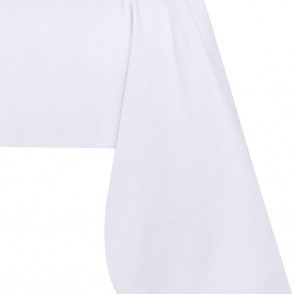 Stof - Taie de traversin 45 x 185 cm Elysée 78 fils Percale Blanc