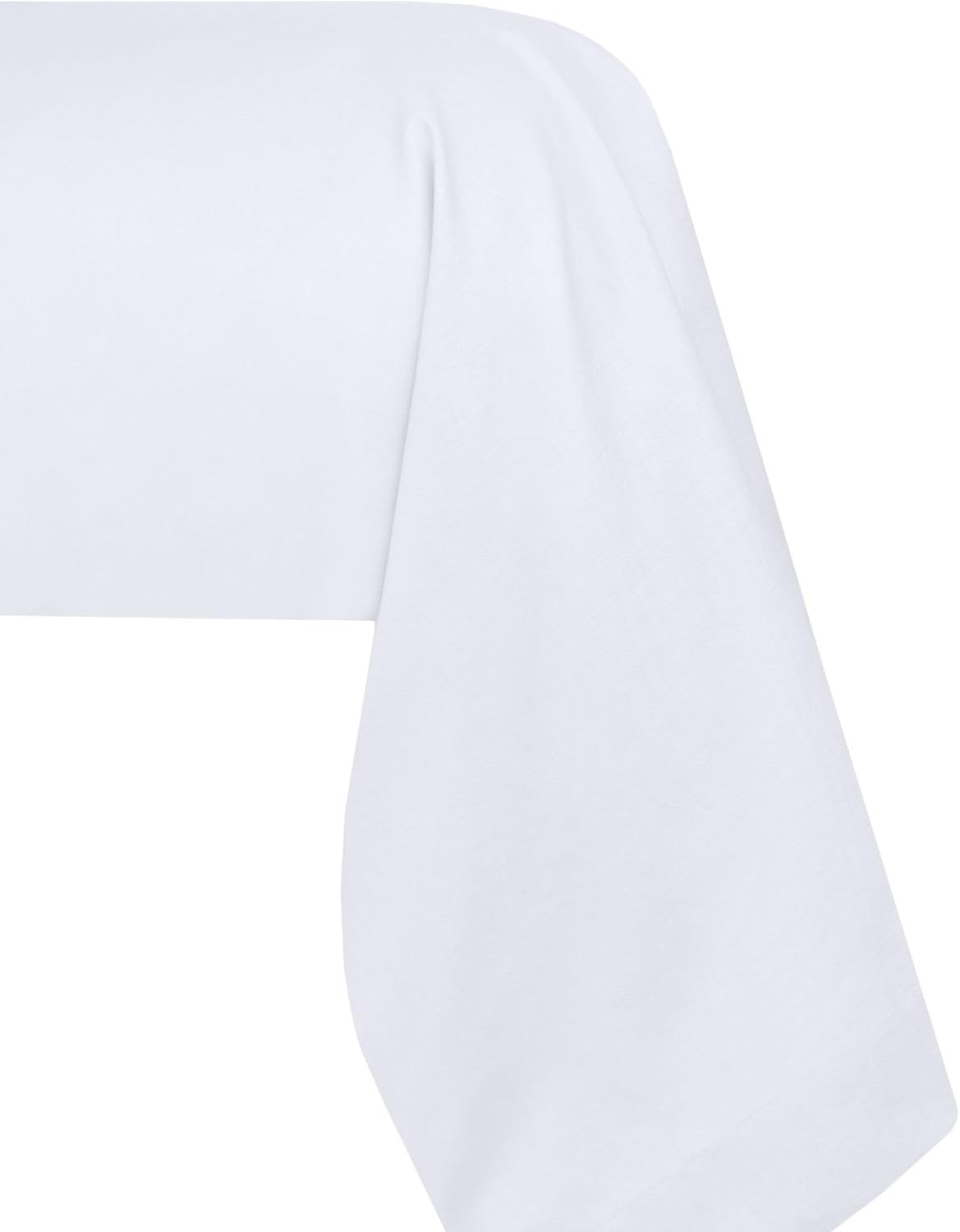 Stof - Taie de traversin 45 x 185 cm Elysée 78 fils Percale Blanc
