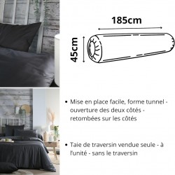 Stof - Taie de traversin 45 x 185 cm Elysée