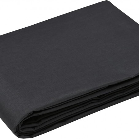 Stof - Drap Plat Percale 180 x 290 cm 78 Fils  Elysée Percale Anthracite