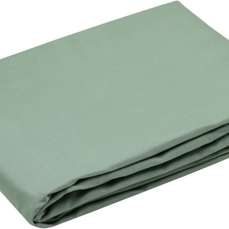 Stof - Housse de couette Coton 140 x 200 cm 78 Fils  Elysée Percale Vert