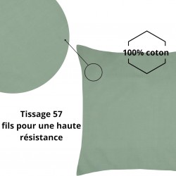 Stof - Taie d'Oreiller Sac 63 x 63 cm Elysée 78 fils