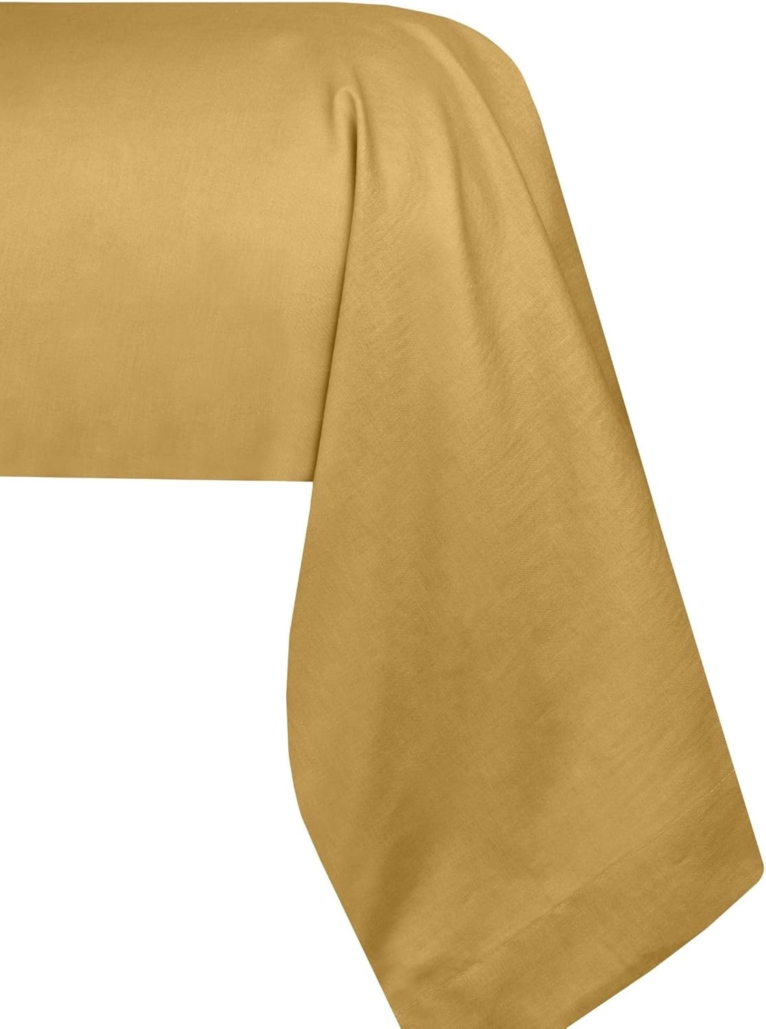 Stof - Taie de traversin 45 x 185 cm Elysée 78 fils Percale Moutarde
