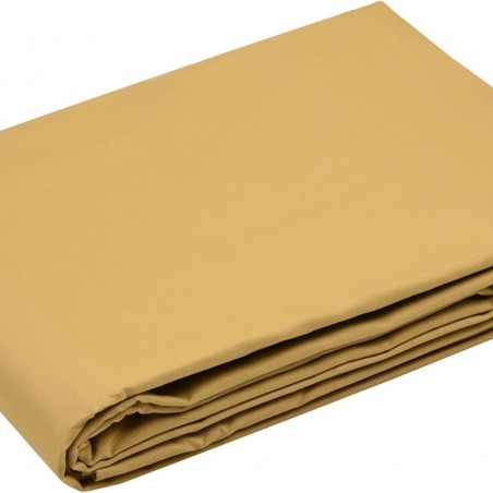 Stof - Housse de couette Coton 140 x 200 cm 78 Fils  Elysée Percale Moutarde